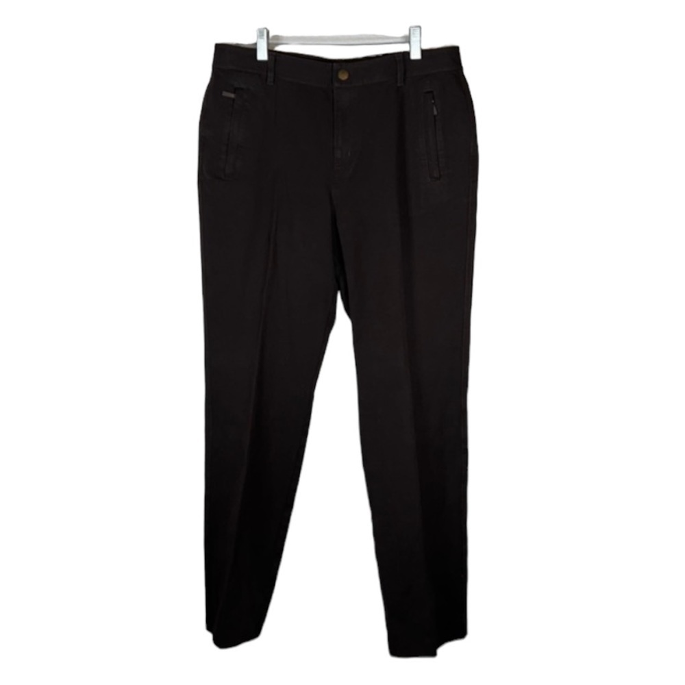 Lauren Ralph Lauren Dark Brown Straight Leg Pants Size 10